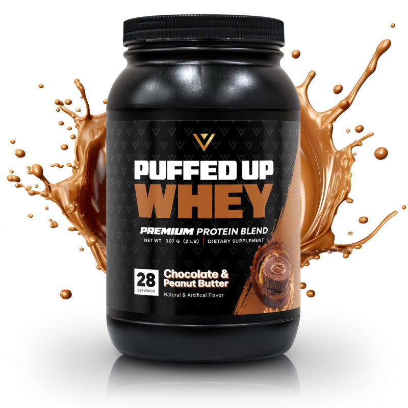 Puffed Up Whey Protein Chocolate & Peanut Butter product shot
